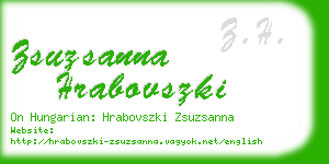 zsuzsanna hrabovszki business card